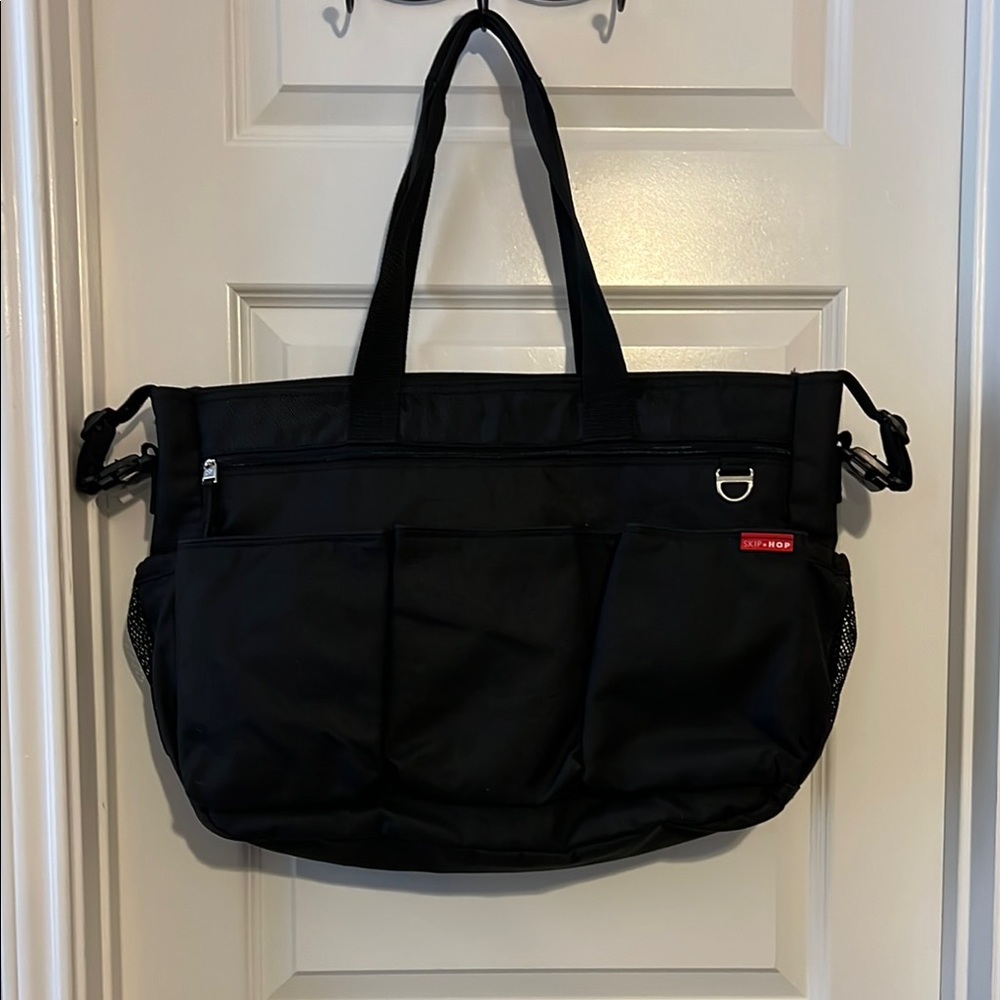 Skiphop Black Duo Double Signature Diaper Bag